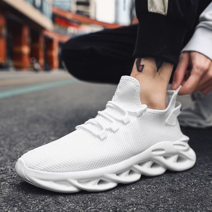 Men Casual Sports Shoes Breathable Lightweight Sneakers Outdoor Mesh Black Running Shoes Athletic Jogging Tennis Walking Shoes